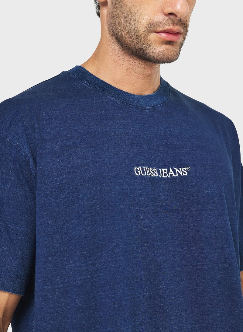 GUESS Logo Crew Neck T-Shirt - Image 3